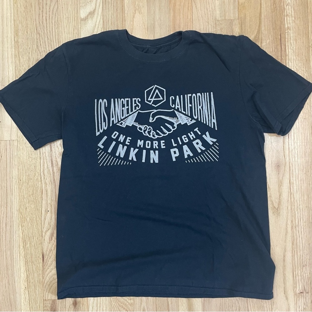 Linkin Park T-Shirt LG Black Band Tee One More Light Music Nu-Metal Emo Music